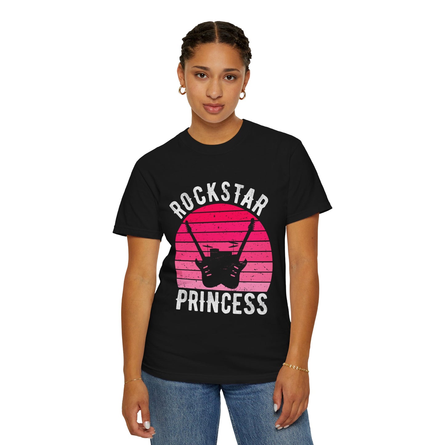 Rockstar Princess T-Shirt, Unisex Graphic Tee, Music Lover Gift, Festival Apparel, Vintage Style Shirt, Birthday Gift Idea
