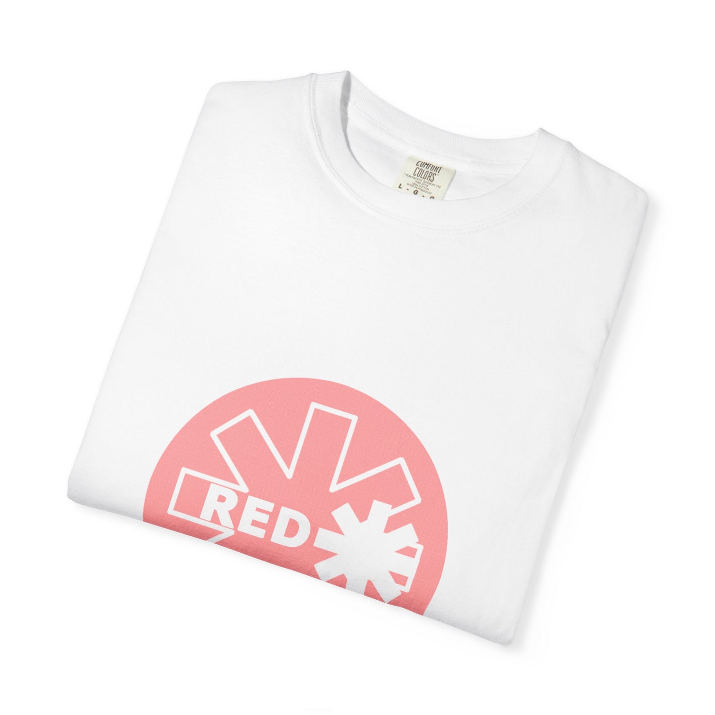 Unisex Garment-Dyed T-Shirt with Retro Red Snowflake Design, Casual Wear, Streetwear, Gift for Him/Her, Summer Essentials, Festival Fashion