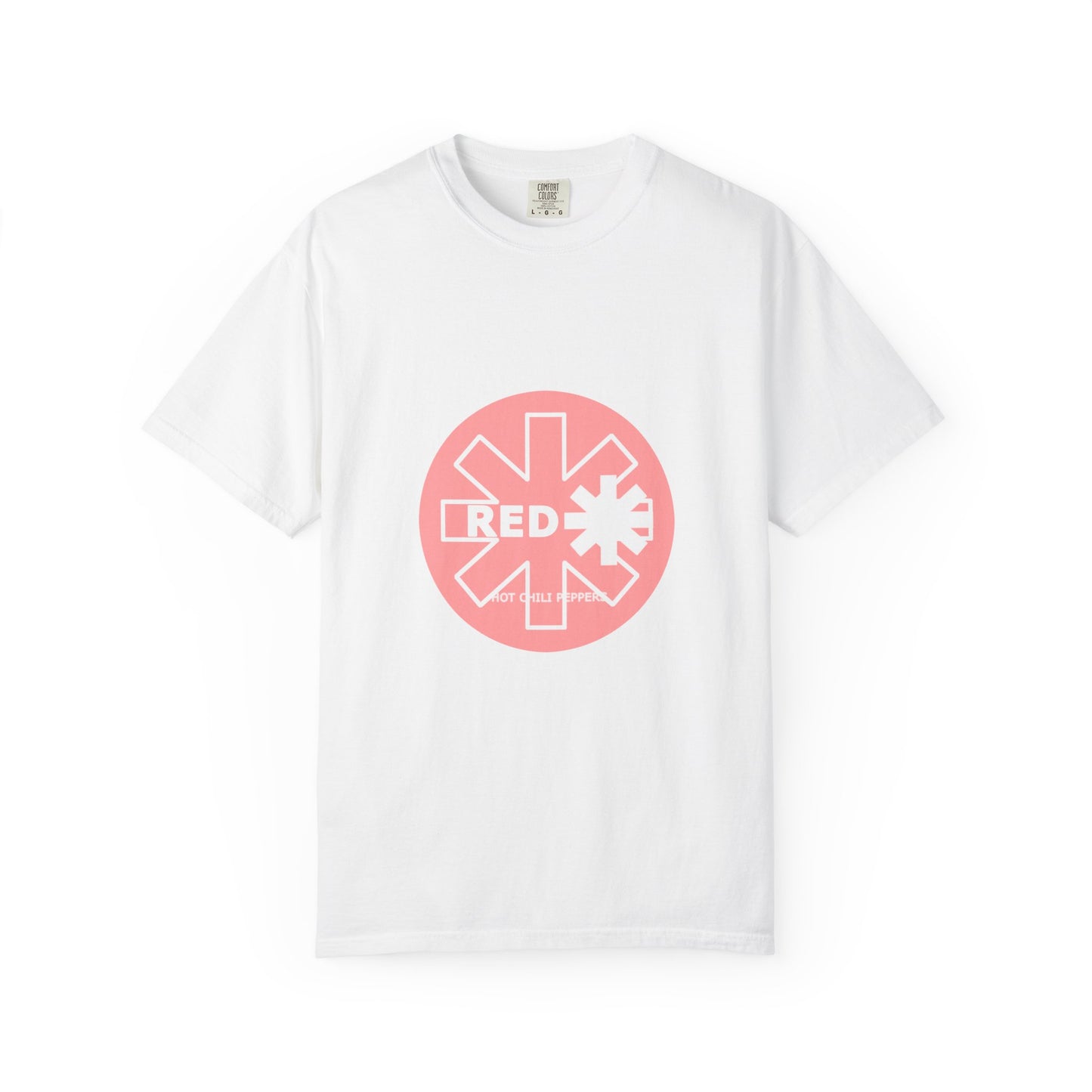 Unisex Garment-Dyed T-Shirt with Retro Red Snowflake Design, Casual Wear, Streetwear, Gift for Him/Her, Summer Essentials, Festival Fashion