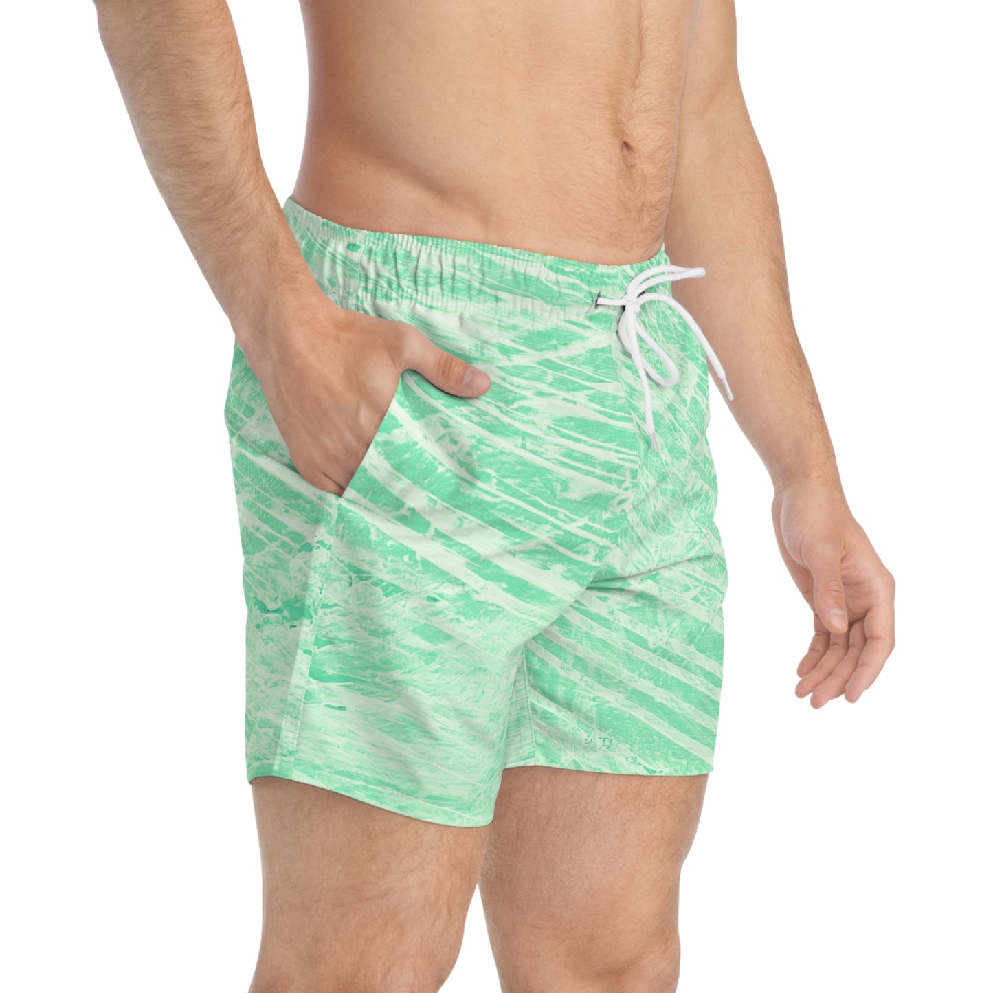 Aqua Wave Swim Trunks, Beachwear, Summer Essentials, Pool Party Attire, Men's Swim Shorts, Vacation Swim Gear