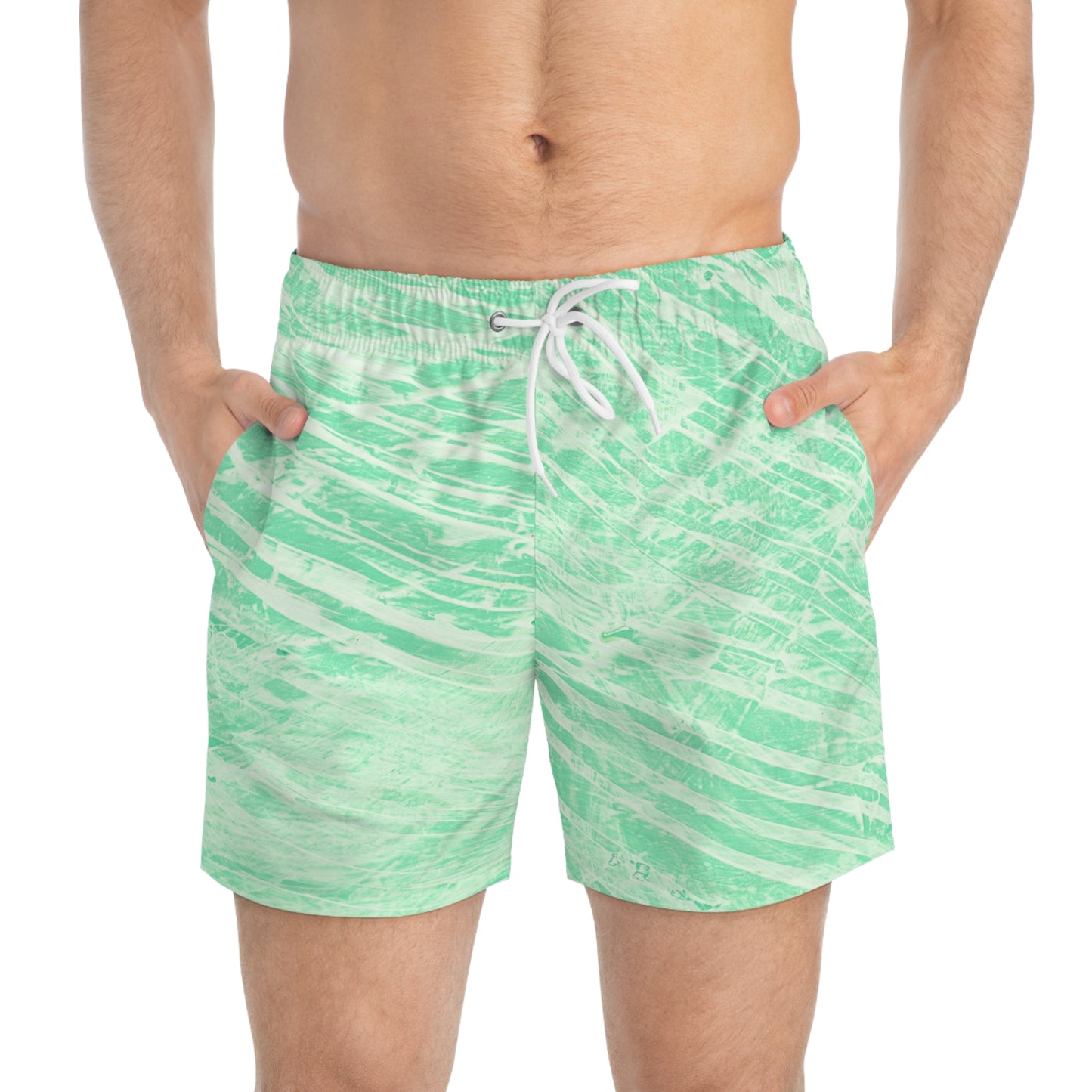 Aqua Wave Swim Trunks, Beachwear, Summer Essentials, Pool Party Attire, Men's Swim Shorts, Vacation Swim Gear