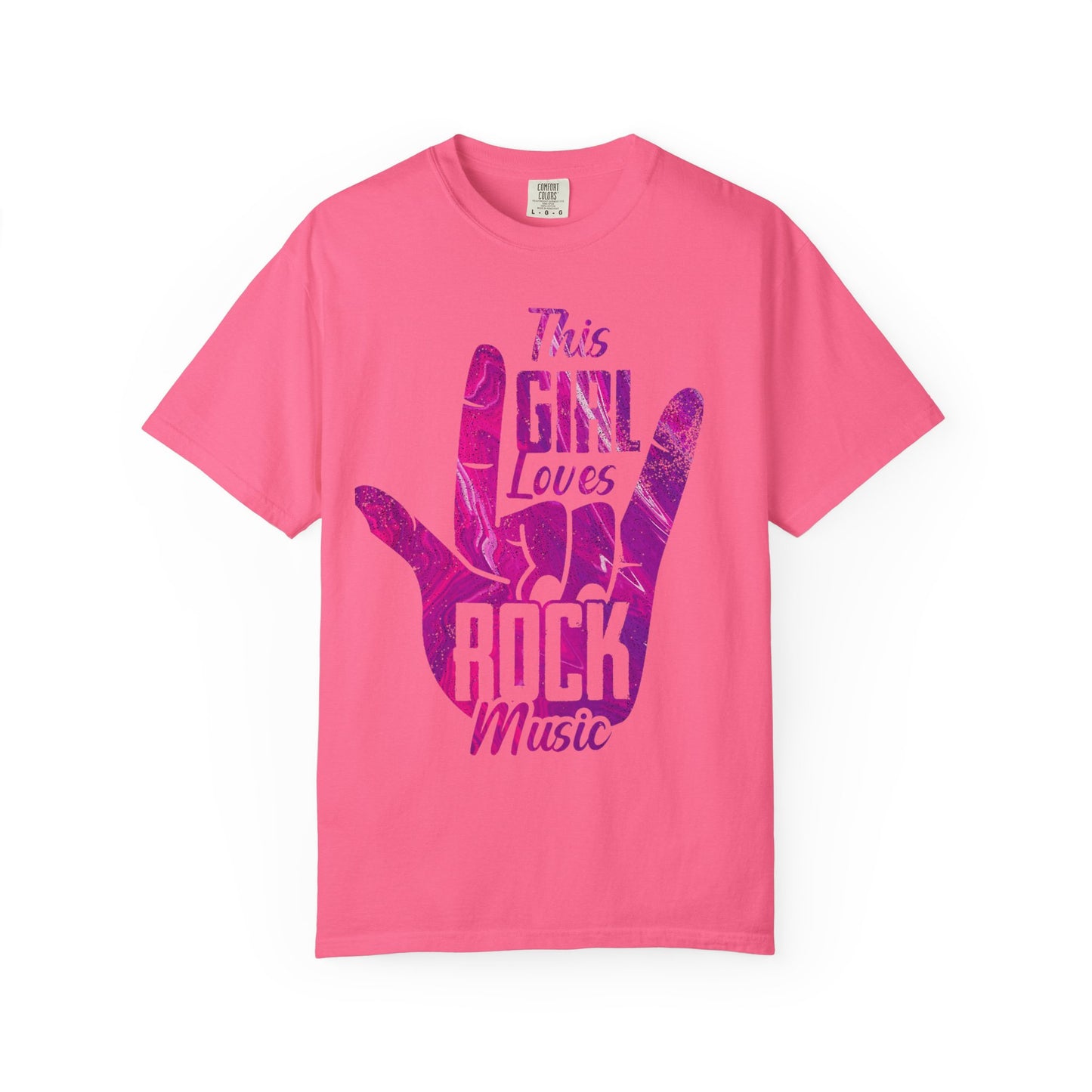 Rock Music Lover T-Shirt, Unisex Garment-Dyed Tees, Perfect Gift for Musicians, Concerts, Rock Fans, Music Festivals