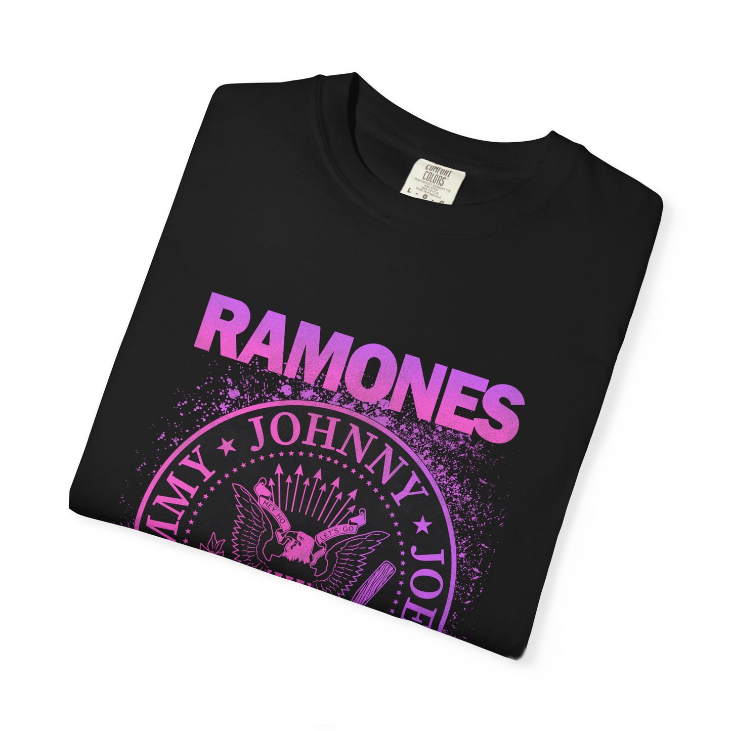 Vintage Ramones Inspired Unisex Garment-Dyed T-shirt, Rock Band Tee, Music Lover Gift, Casual Wear, Concert Shirt, Grunge Style