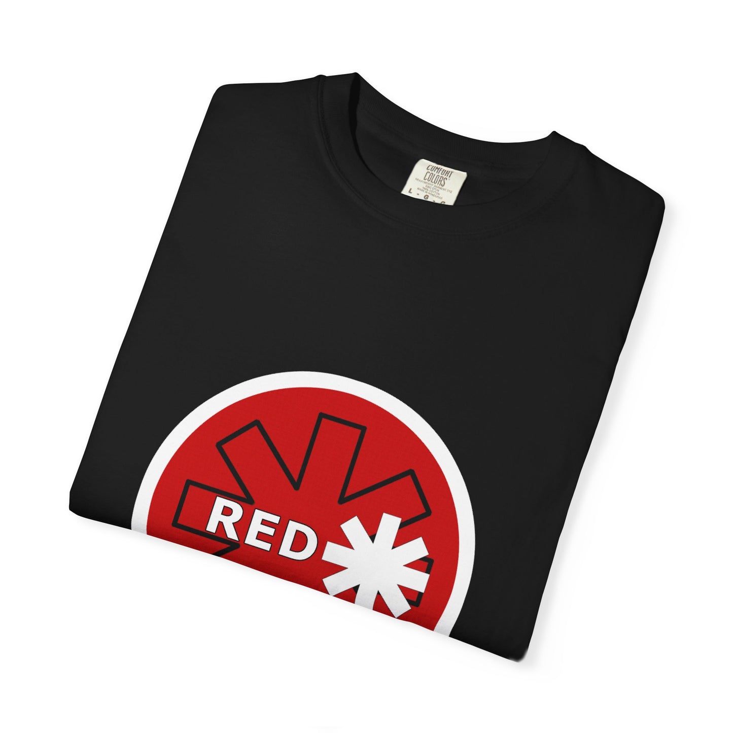 Unisex Garment-Dyed T-Shirt with Retro Red Snowflake Design, Casual Wear, Streetwear, Gift for Him/Her, Summer Essentials, Festival Fashion