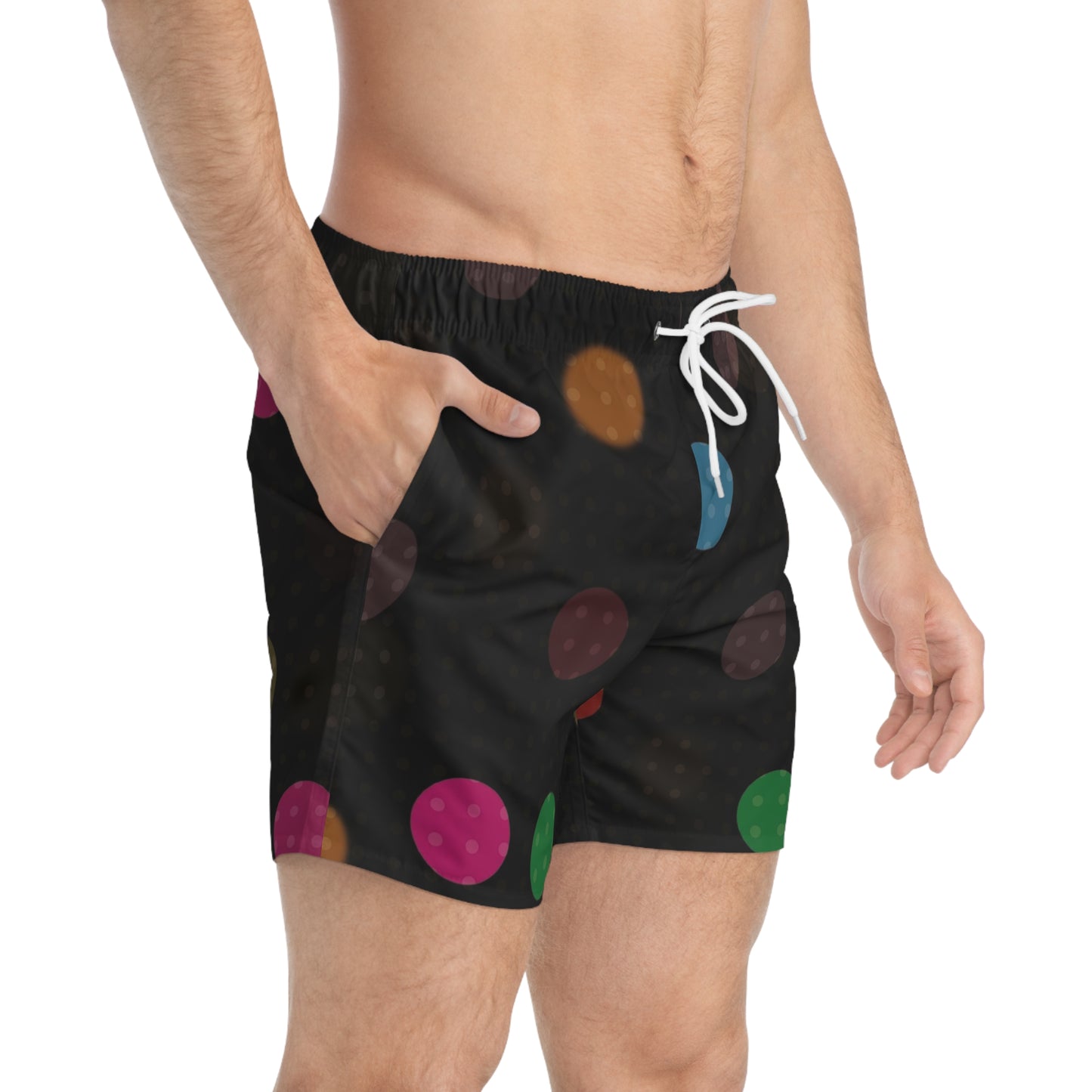 Colorful Polka Dot Swim Trunks Beachwear