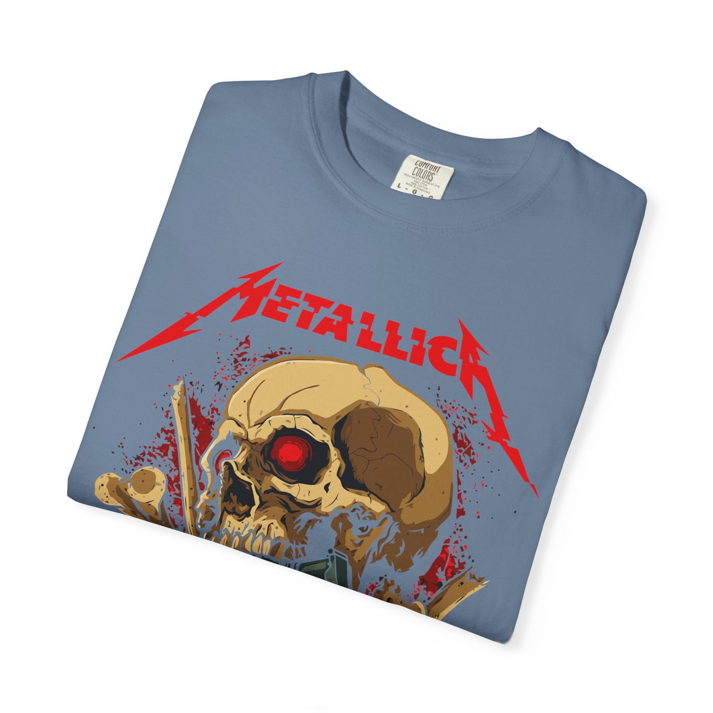 Metallica Skull Graphic T-Shirt, Vintage Rock Tee, Music Lover Gift, Unisex Shirt, Concert Apparel, Gift for Him/Her