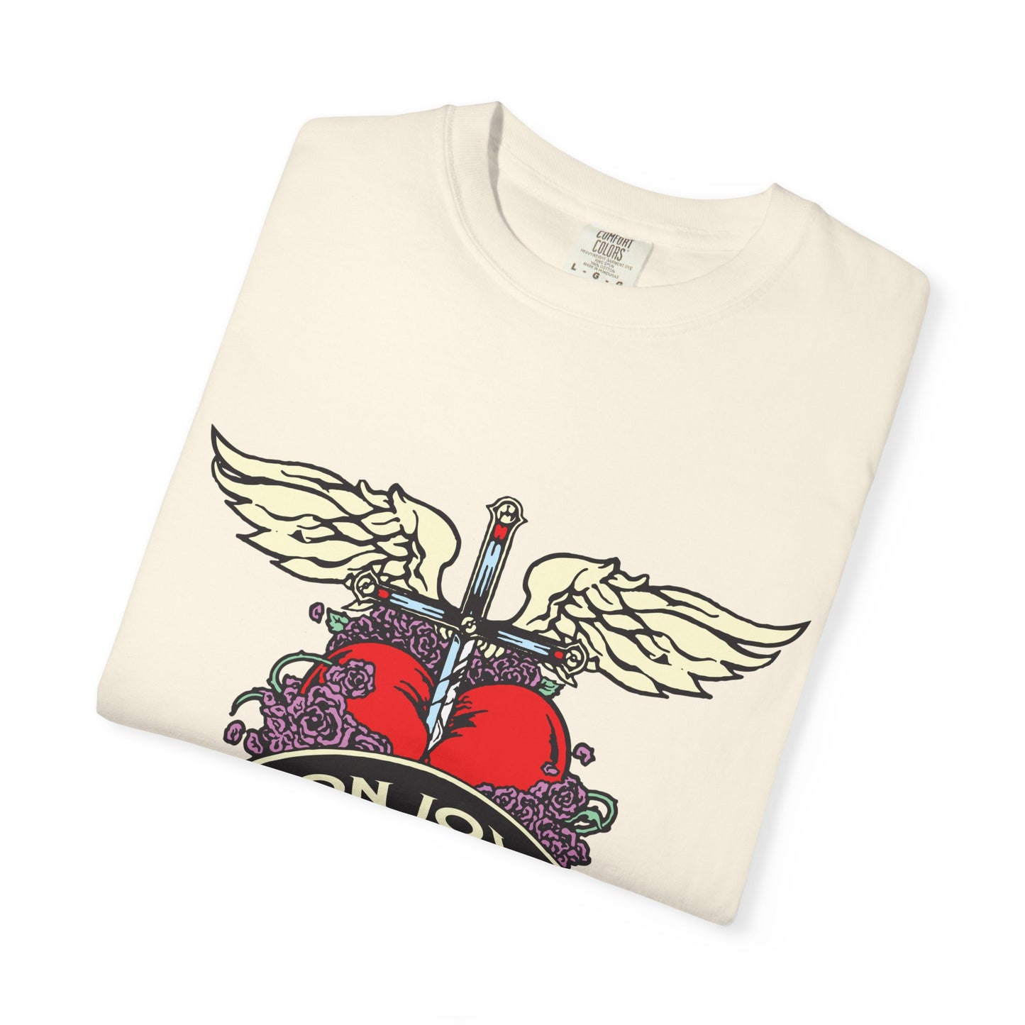 Rock-Inspired Unisex Garment-Dyed T-Shirt, Vintage Band Tee, Perfect for Concerts, Gift for Music Lovers, Casual Outing Wear