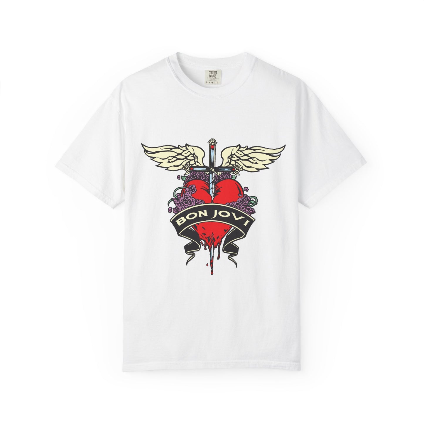 Rock-Inspired Unisex Garment-Dyed T-Shirt, Vintage Band Tee, Perfect for Concerts, Gift for Music Lovers, Casual Outing Wear