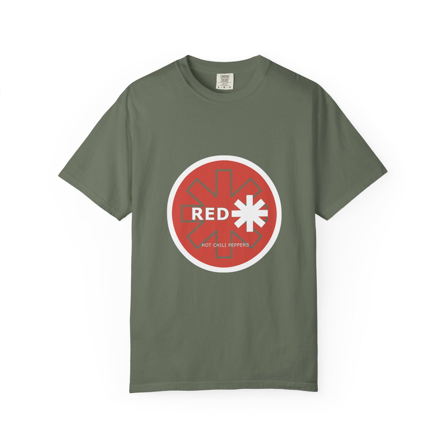 Unisex Garment-Dyed T-Shirt with Retro Red Snowflake Design, Casual Wear, Streetwear, Gift for Him/Her, Summer Essentials, Festival Fashion