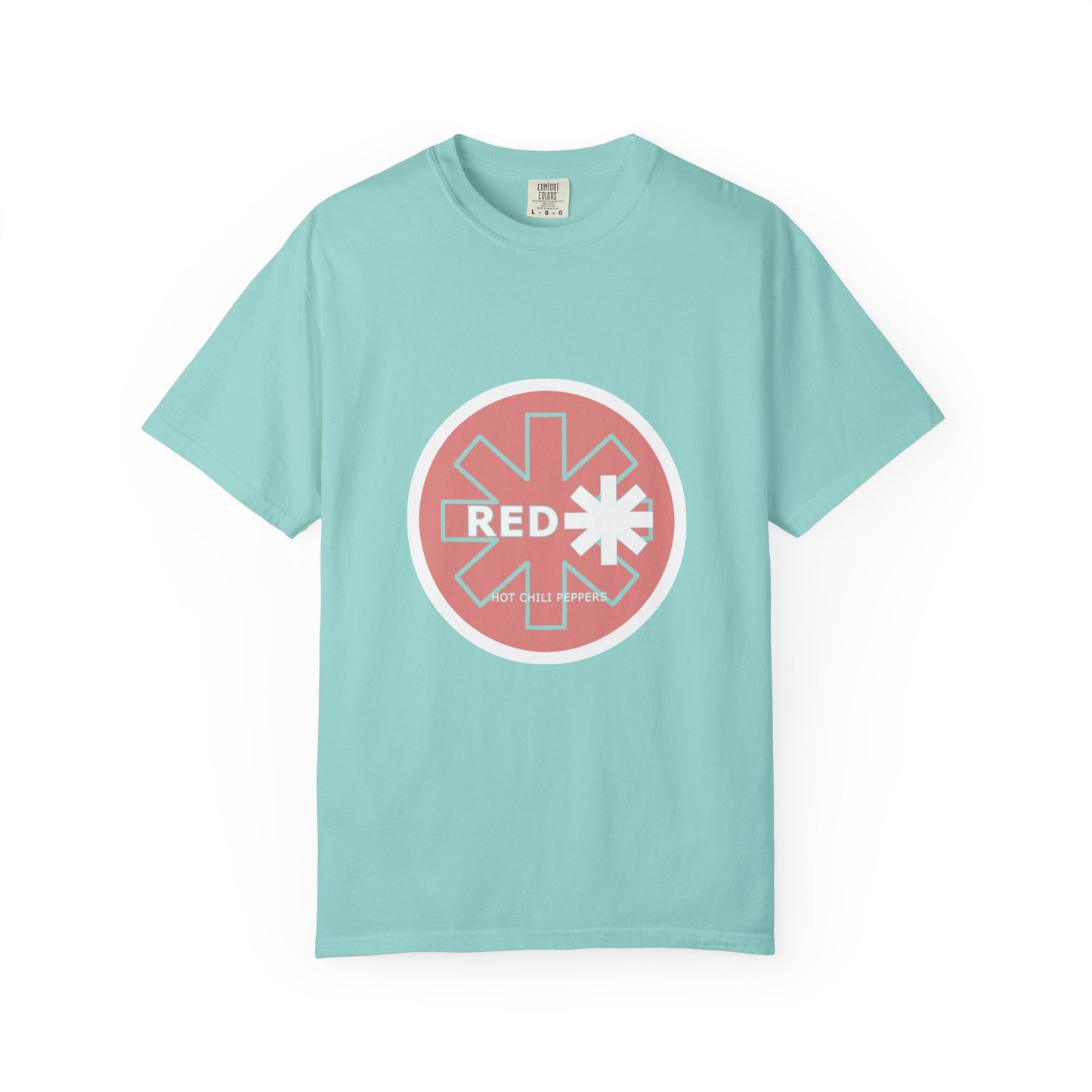 Unisex Garment-Dyed T-Shirt with Retro Red Snowflake Design, Casual Wear, Streetwear, Gift for Him/Her, Summer Essentials, Festival Fashion