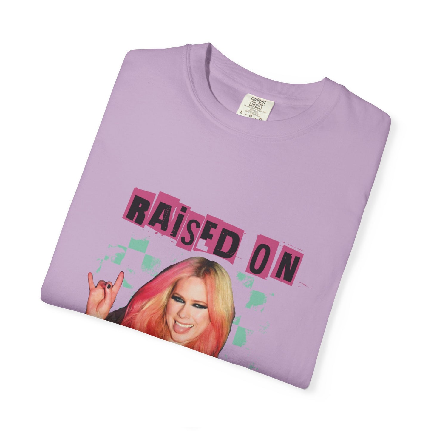 Unisex Retro Music Tee - Raised on Avril Lavigne, Vintage Band Shirt, Gift for Music Lovers, Festival Wear, Cool Graphic T-shirt