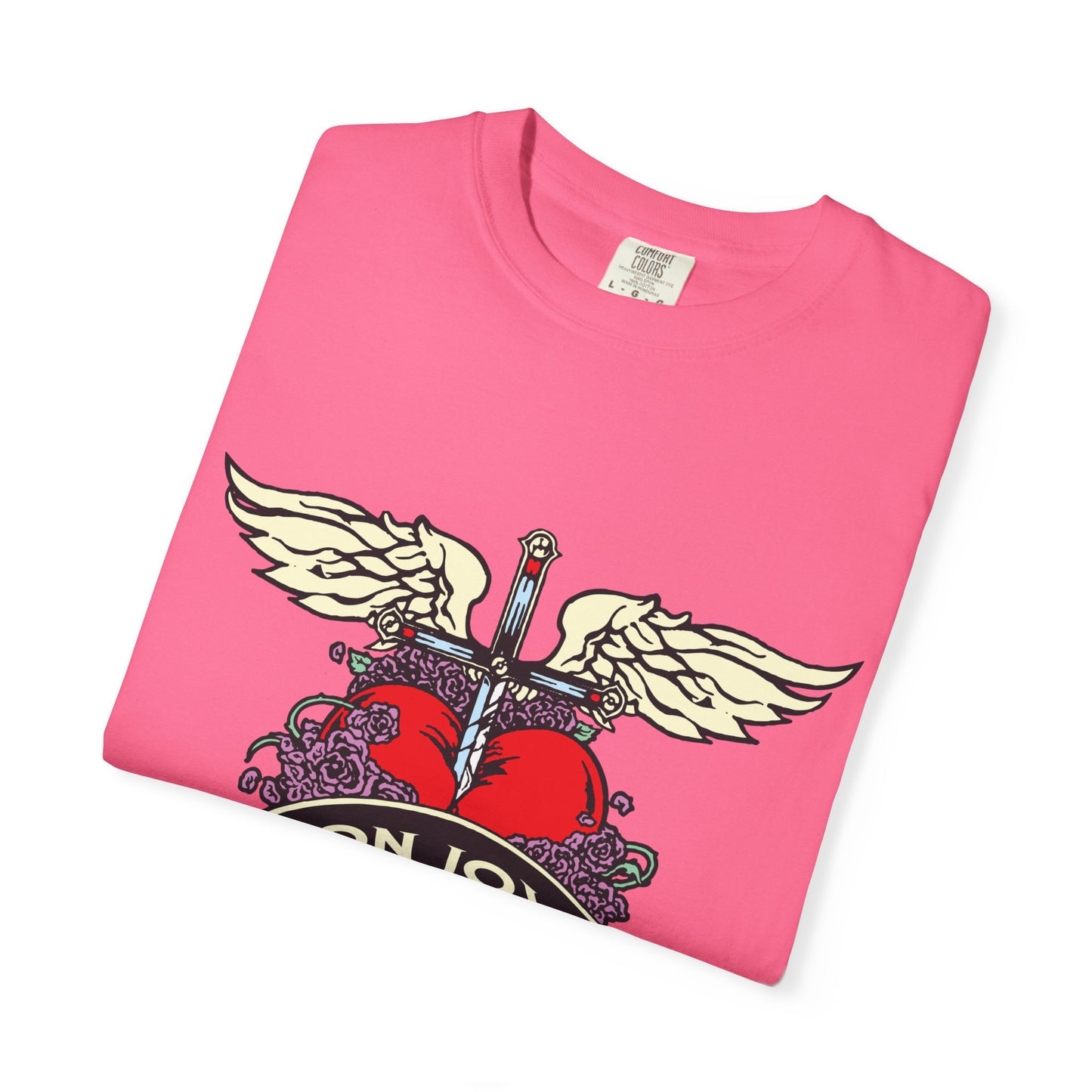 Rock-Inspired Unisex Garment-Dyed T-Shirt, Vintage Band Tee, Perfect for Concerts, Gift for Music Lovers, Casual Outing Wear