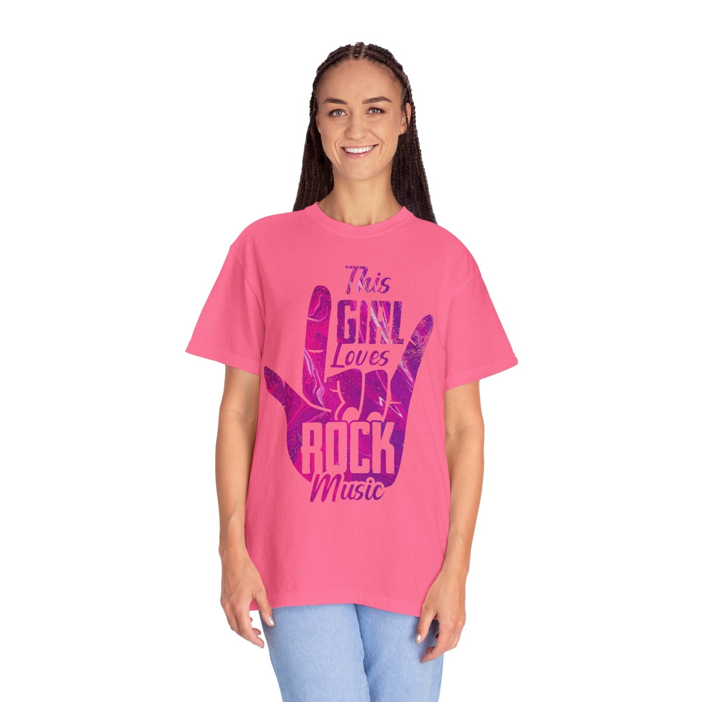 Rock Music Lover T-Shirt, Unisex Garment-Dyed Tees, Perfect Gift for Musicians, Concerts, Rock Fans, Music Festivals