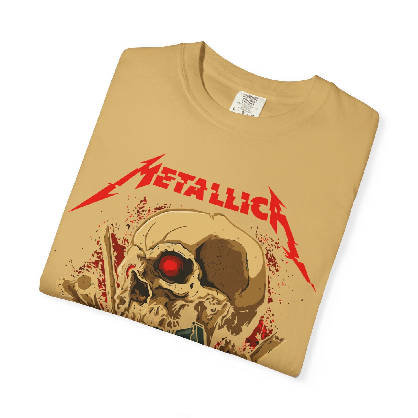 Metallica Skull Graphic T-Shirt, Vintage Rock Tee, Music Lover Gift, Unisex Shirt, Concert Apparel, Gift for Him/Her