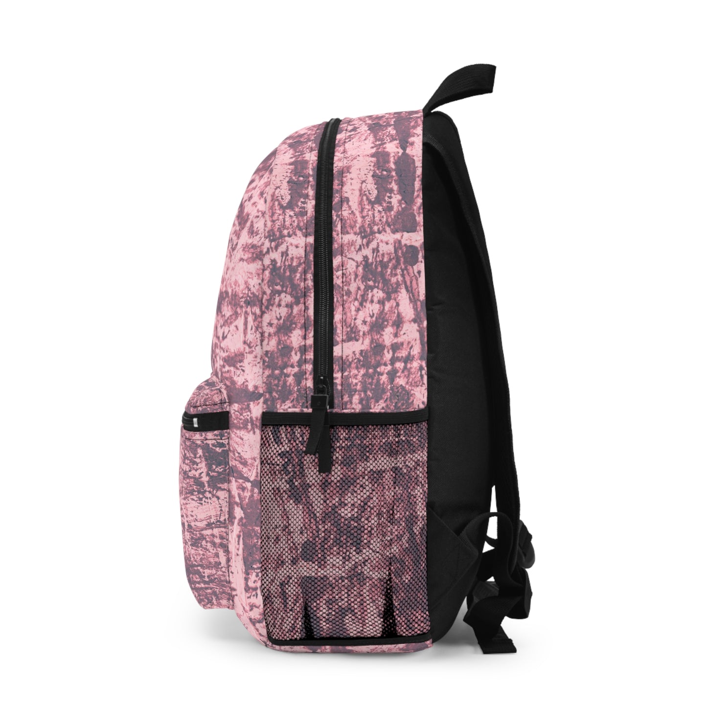 Trendy Pink Marble Backpack, Stylish School Bag, Casual Travel Pack, Unique Gift for Students, Fashionable Daily Use
