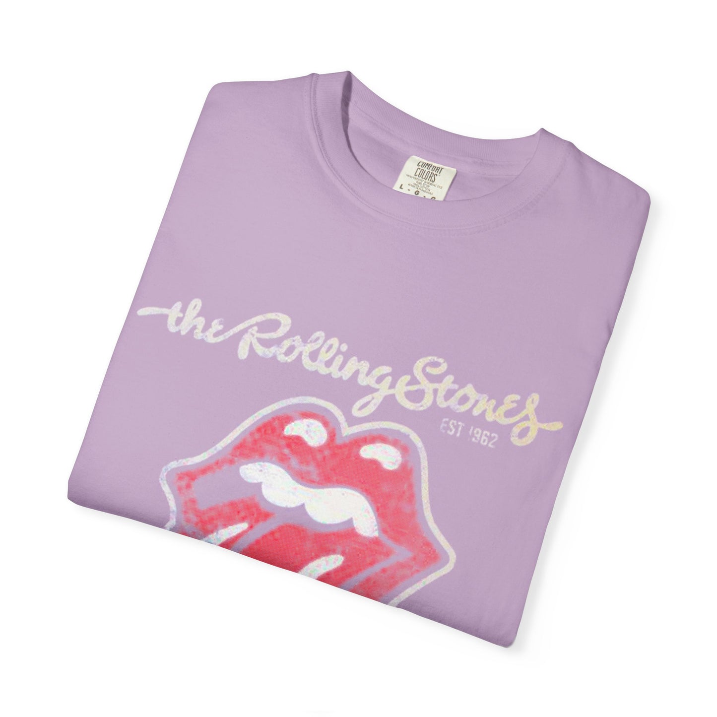 Vintage Rolling Stones Inspired T-Shirt, Rock Music Tee, Unisex Garment-Dyed Shirt, Cozy Casual Wear, Gift for Music Lovers, Concert Attire