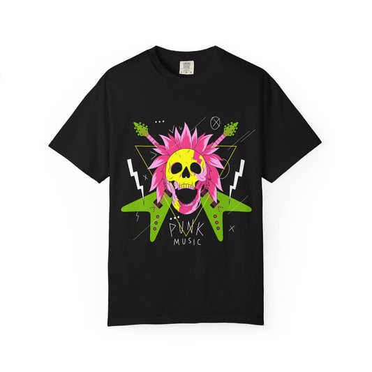 Vibrant Skull Graphic T-Shirt