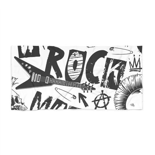 Rock Star Beach Towel
