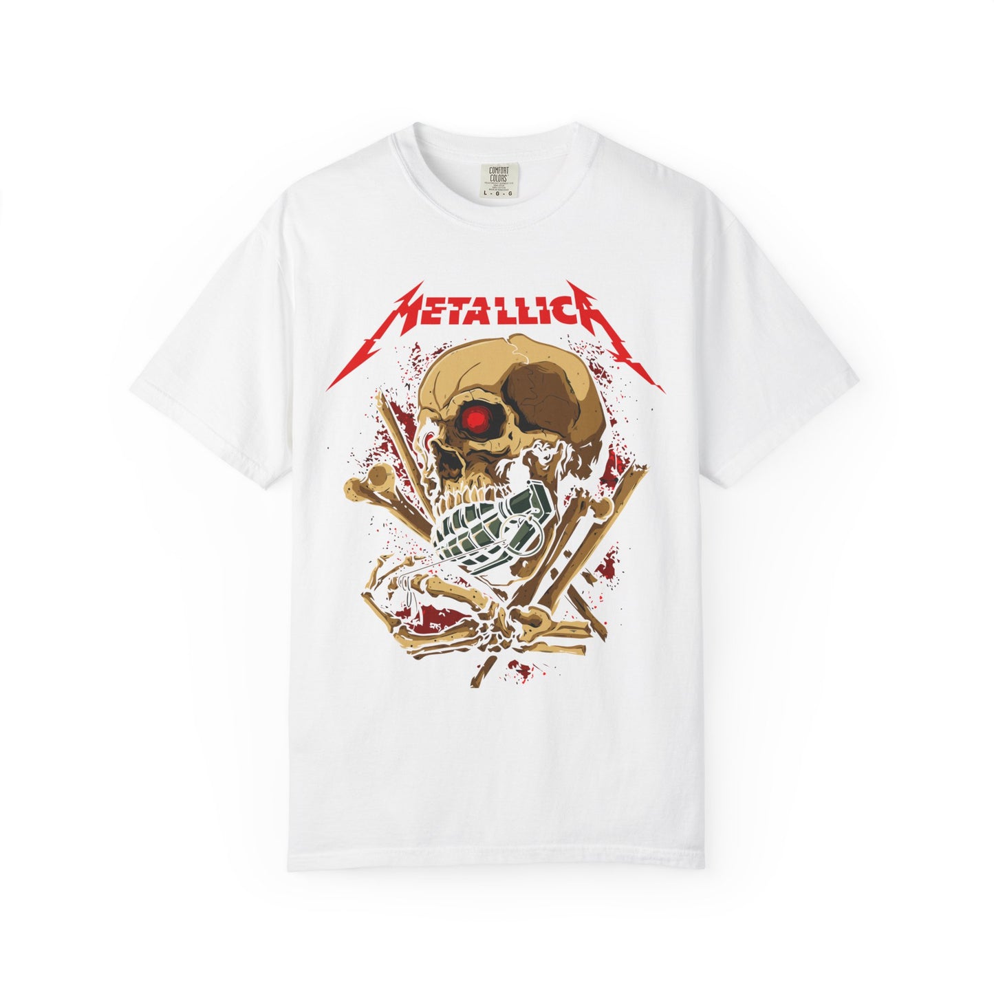 Metallica Skull Graphic T-Shirt, Vintage Rock Tee, Music Lover Gift, Unisex Shirt, Concert Apparel, Gift for Him/Her