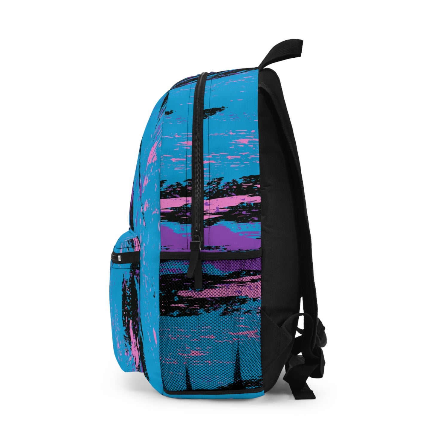 Vibrant Art Backpack, Trendy School Bag, Artistic Travel Backpack, Eco-Friendly Canvas Rucksack, Unique Gift Idea
