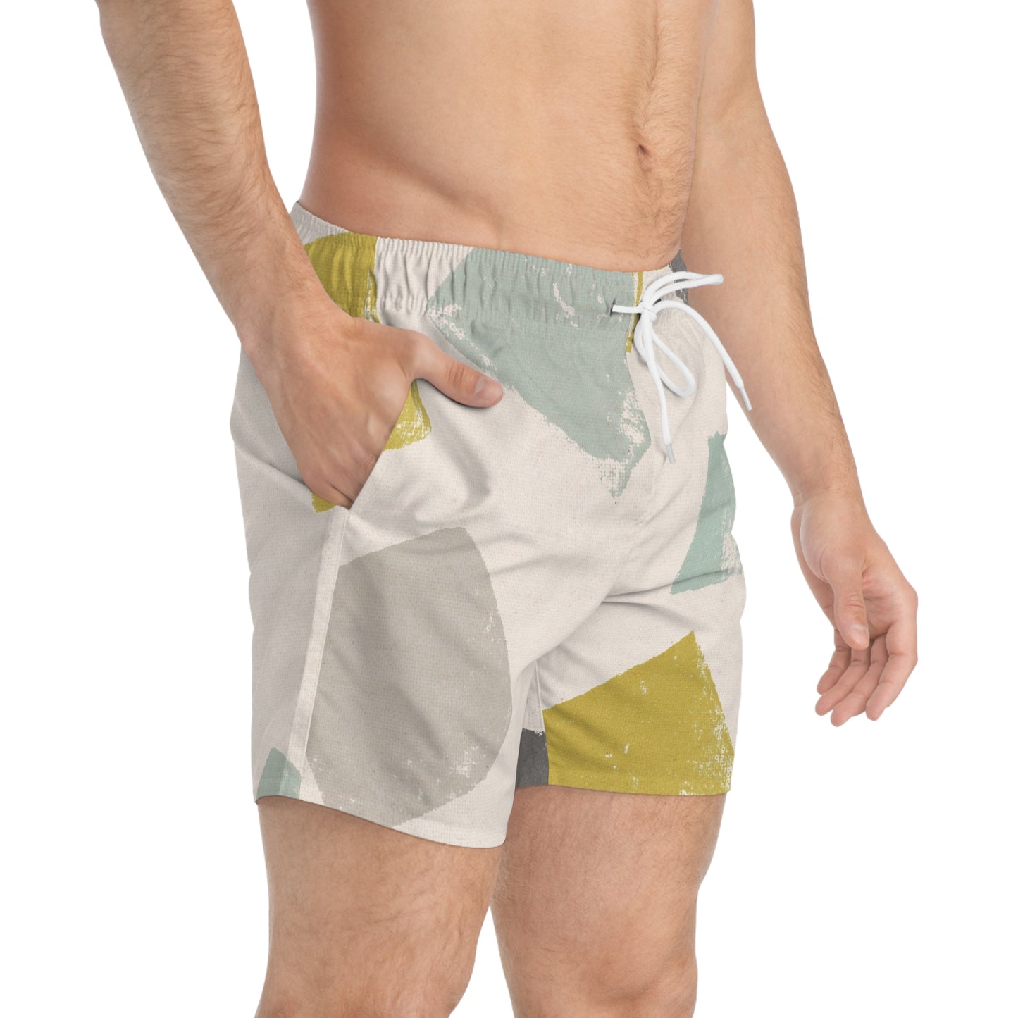 Chic Patterned Swim Trunks for Summer Fun, Beach Shorts, Pool Party Outfit, Vacation Wear, Relaxation Swimwear