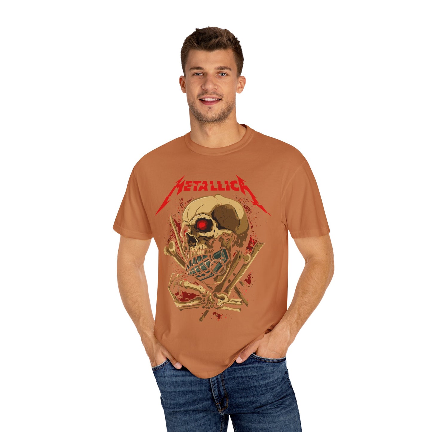 Metallica Skull Graphic T-Shirt, Vintage Rock Tee, Music Lover Gift, Unisex Shirt, Concert Apparel, Gift for Him/Her