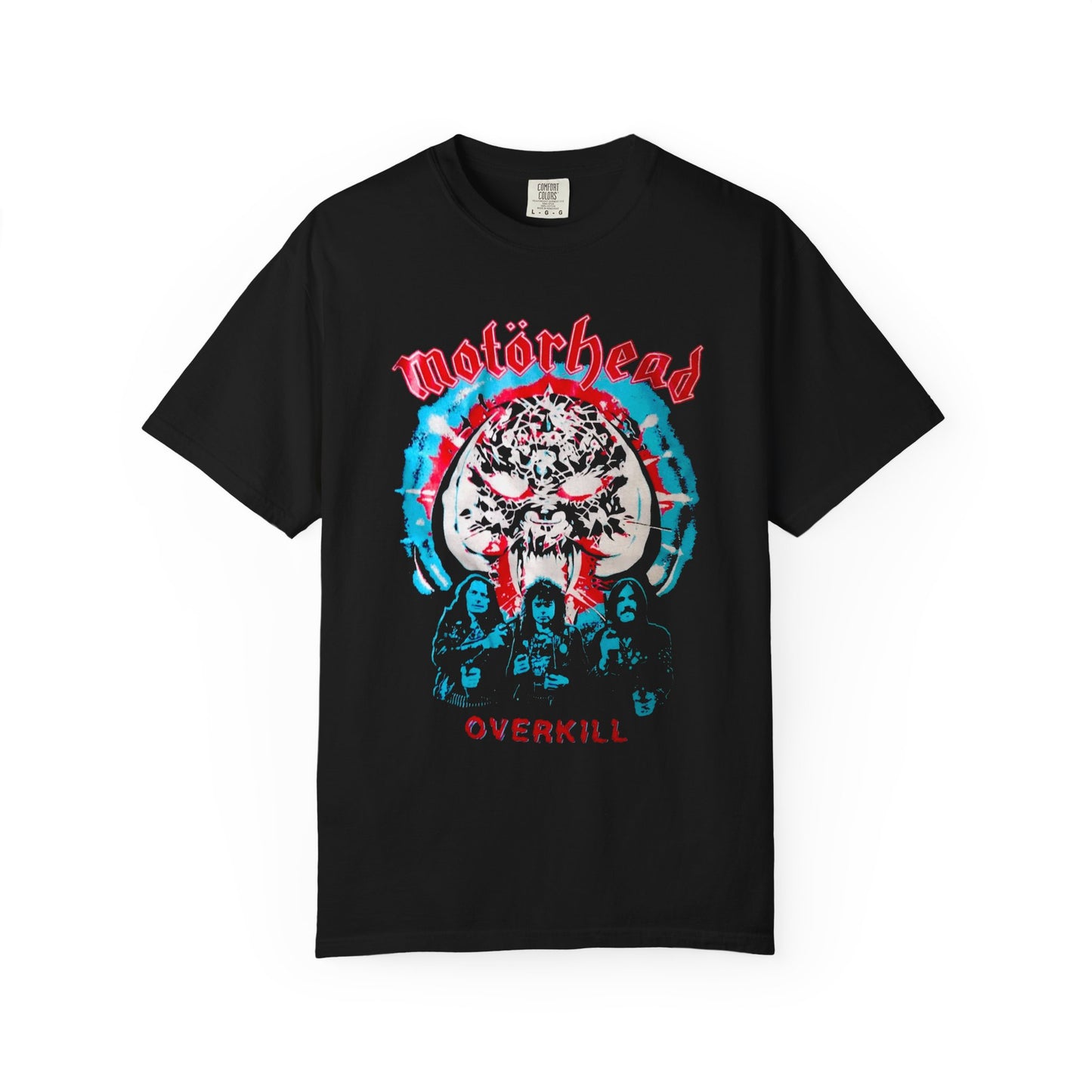 Rock Band Graphic Tee - Vintage Motorhead Overkill Merch, Music Lover Gift, Unisex Casual T-shirt, Concert Wear, Band Apparel