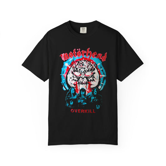 Rock Band Graphic Tee - Vintage Motorhead Overkill Merch, Music Lover Gift, Unisex Casual T-shirt, Concert Wear, Band Apparel