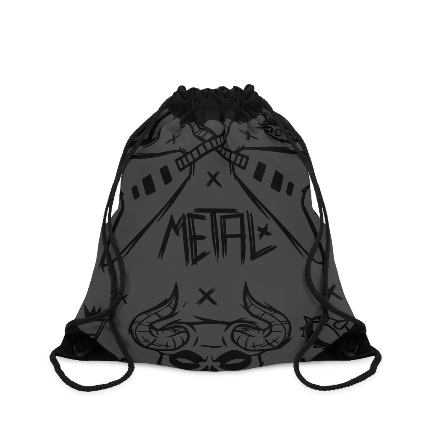 Metal Music Drawstring Bag