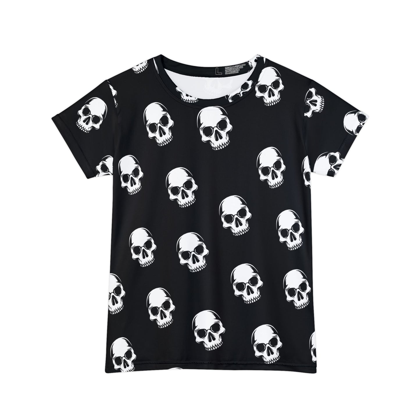 Gothic Skull Print Tee