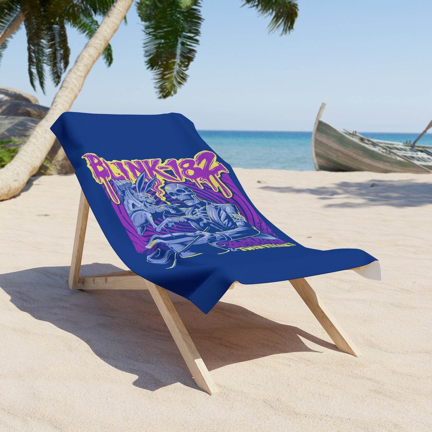 Edgy Graphic Beach Towel