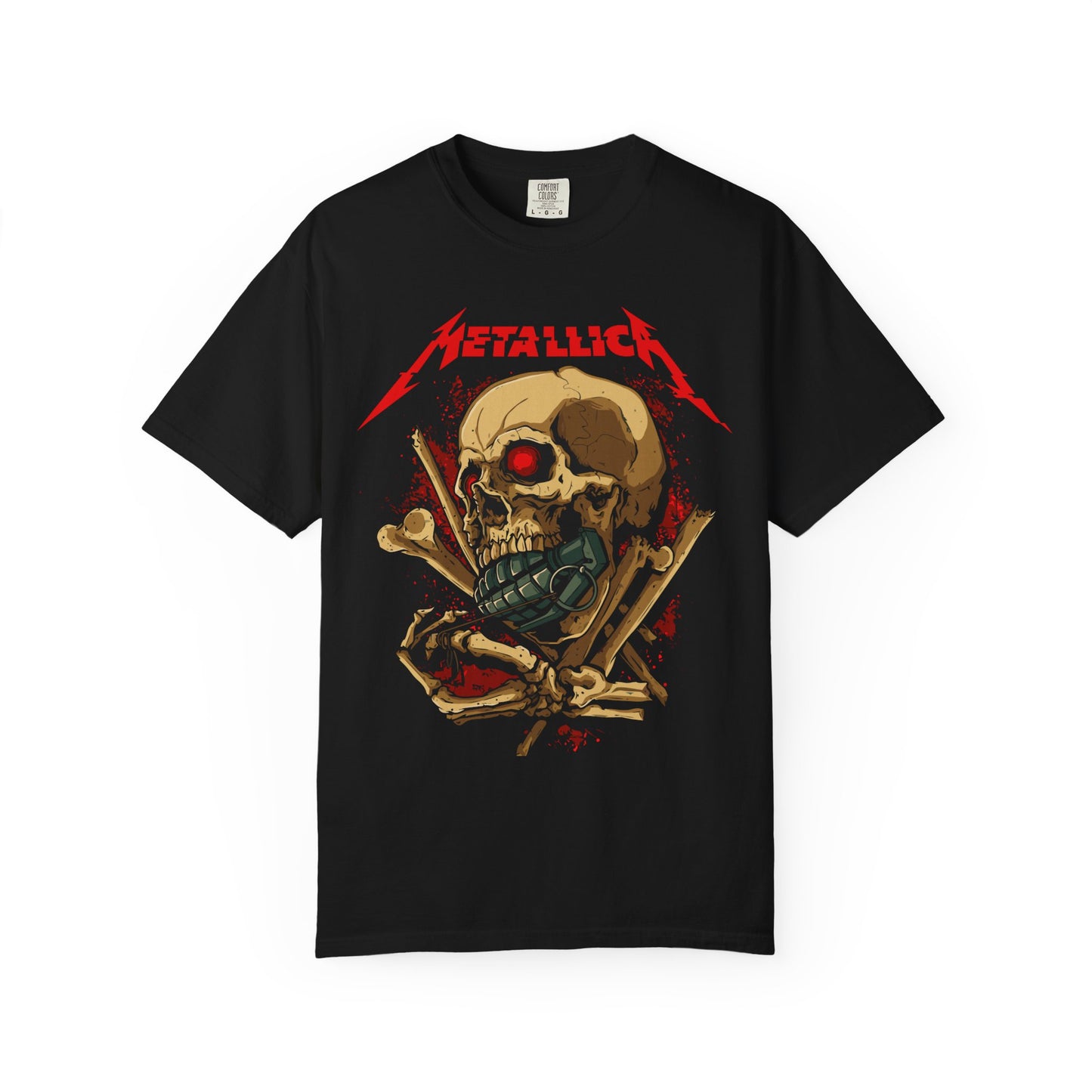Metallica Skull Graphic T-Shirt, Vintage Rock Tee, Music Lover Gift, Unisex Shirt, Concert Apparel, Gift for Him/Her