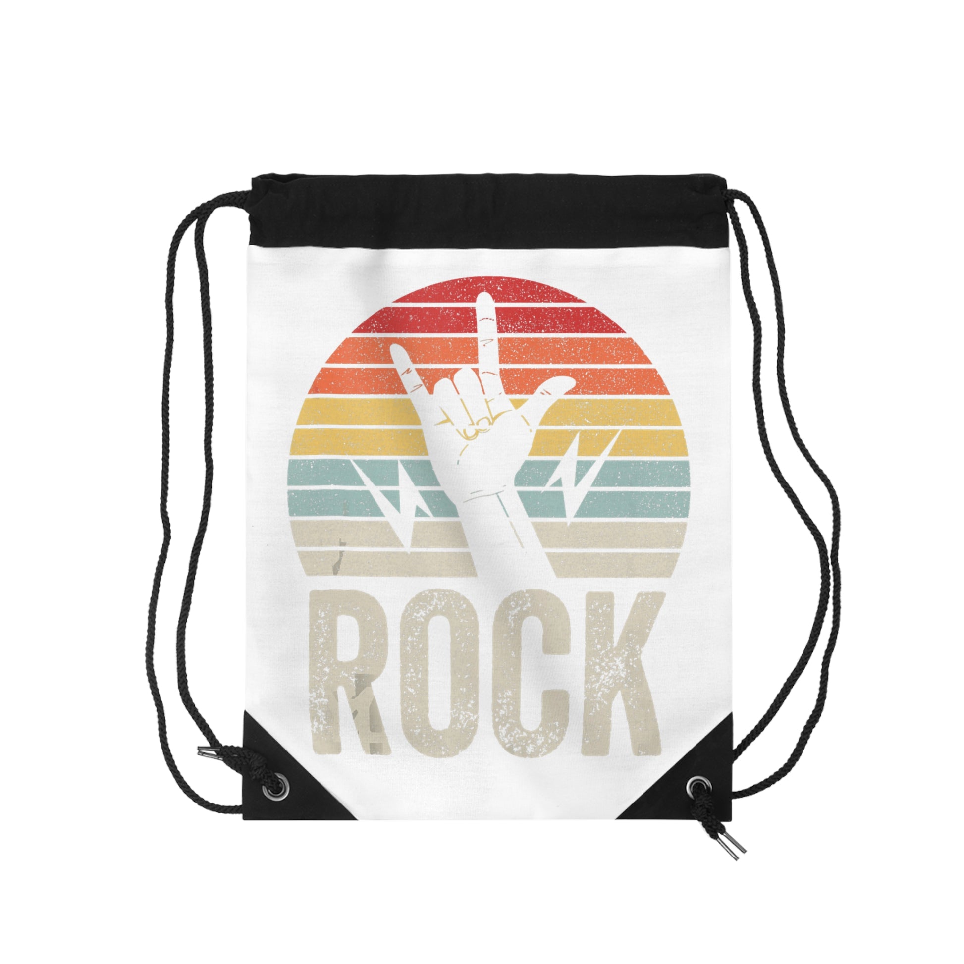 Rock On Drawstring Bag