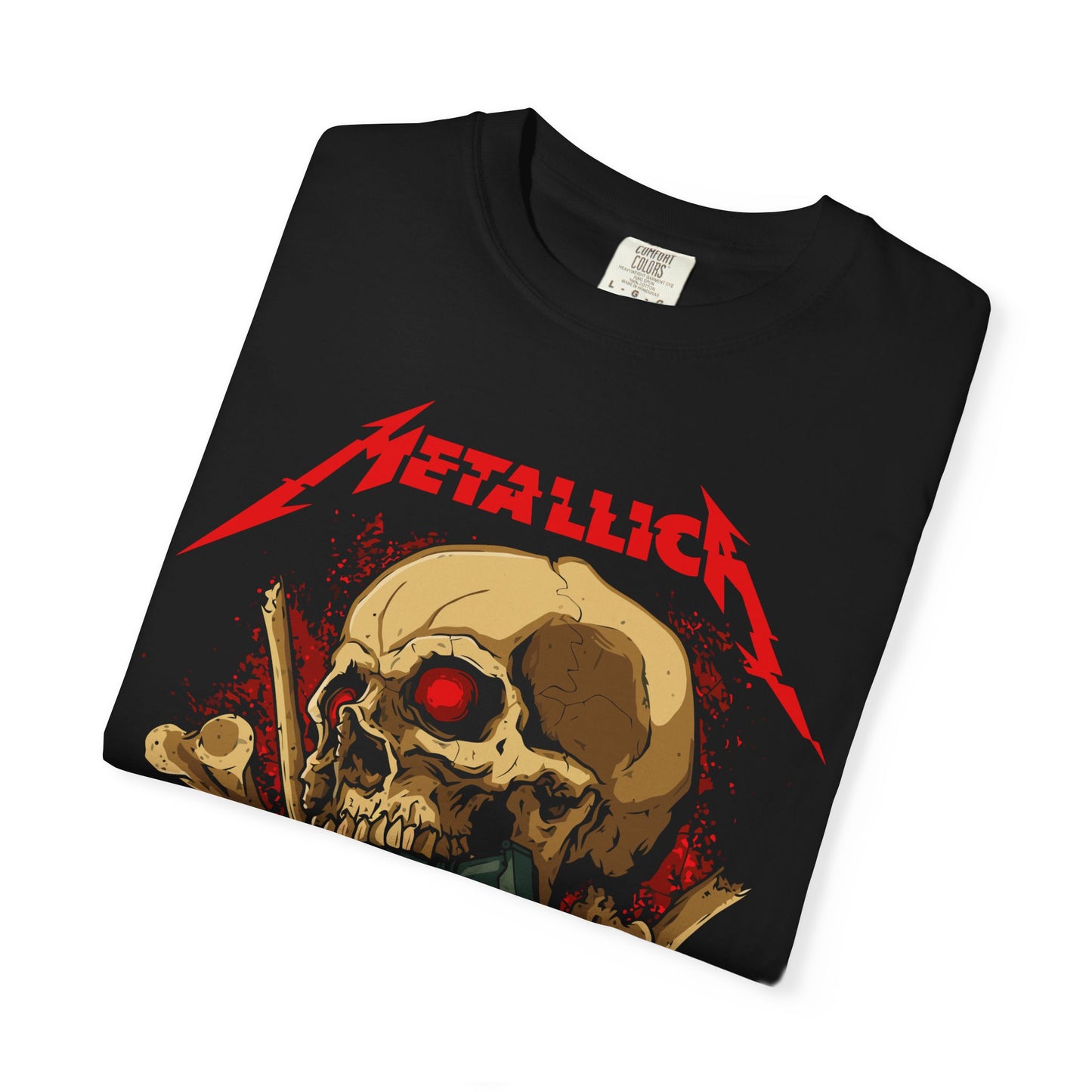 Metallica Skull Graphic T-Shirt, Vintage Rock Tee, Music Lover Gift, Unisex Shirt, Concert Apparel, Gift for Him/Her