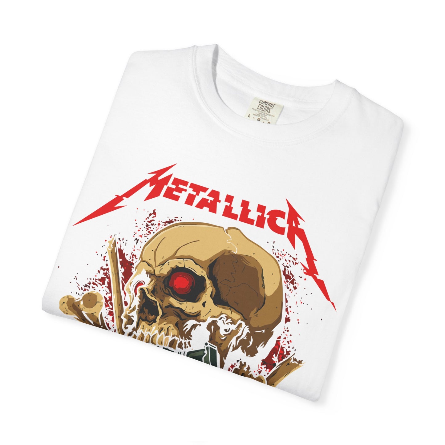 Metallica Skull Graphic T-Shirt, Vintage Rock Tee, Music Lover Gift, Unisex Shirt, Concert Apparel, Gift for Him/Her