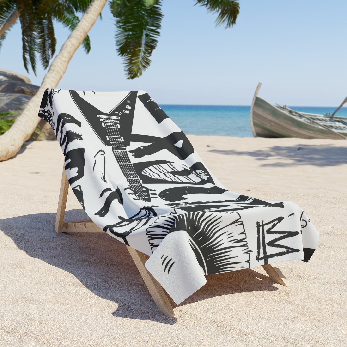 Rock Star Beach Towel