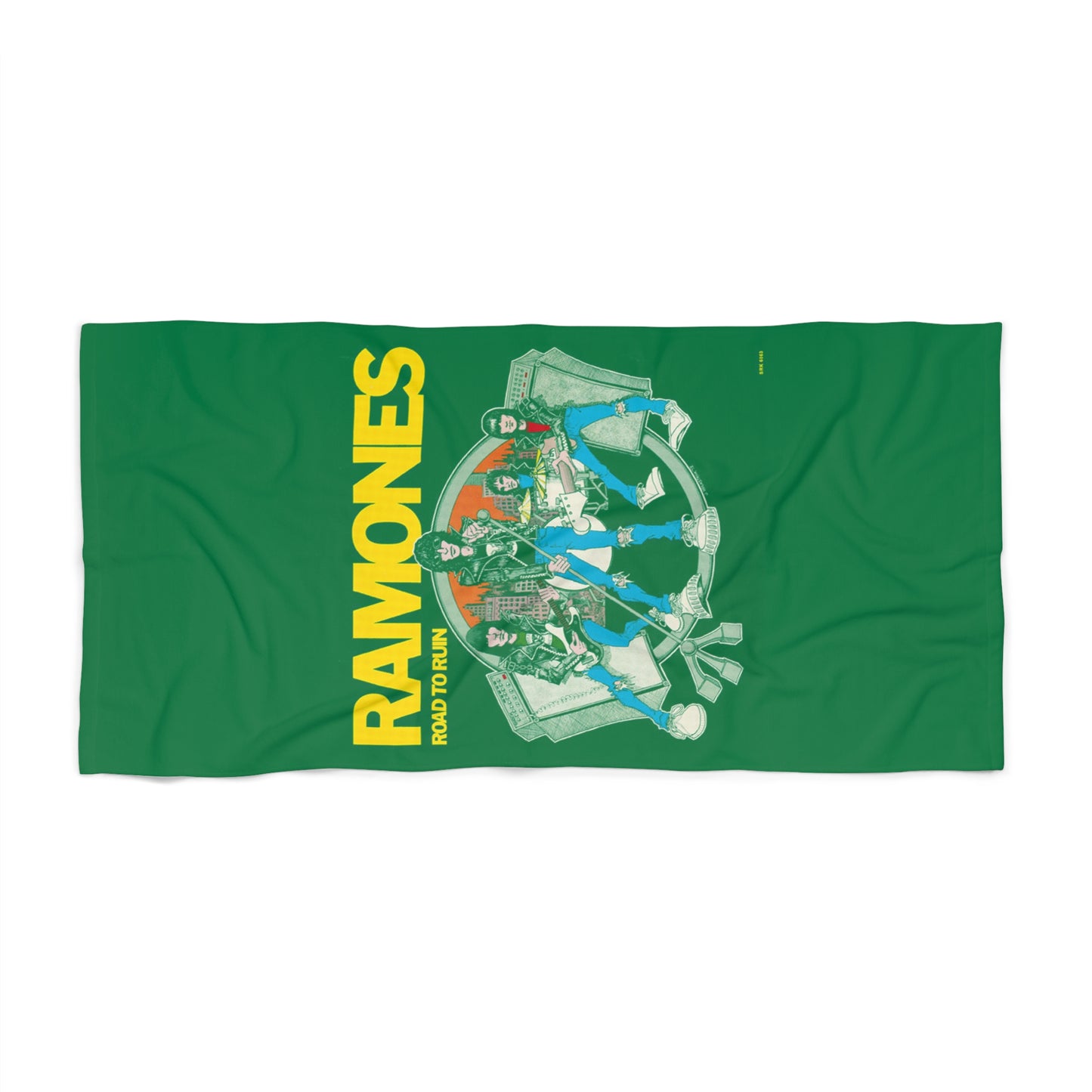 Retro Ramones Beach Towel