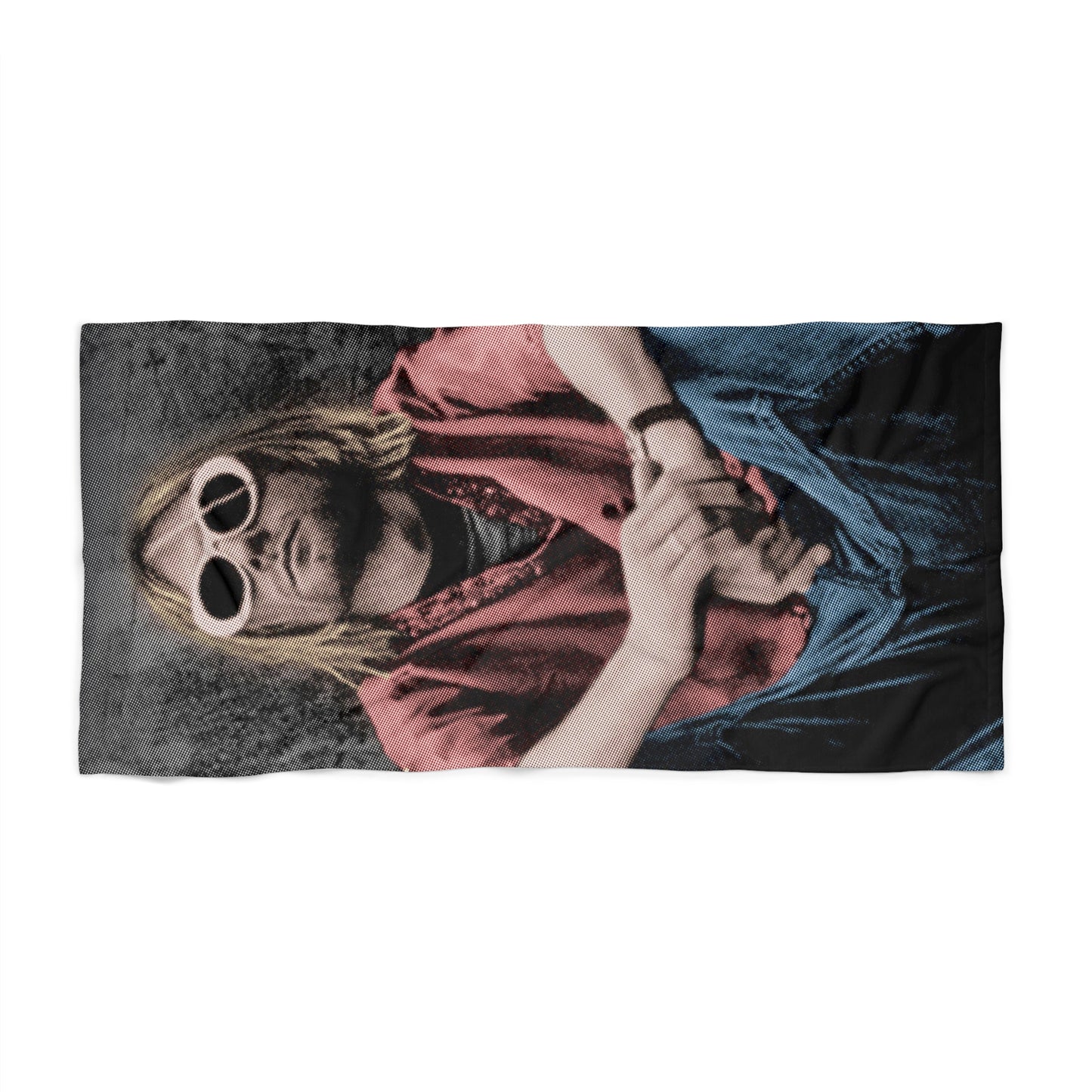 Kurt Cobain Retro Beach Towel