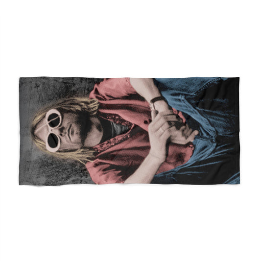 Kurt Cobain Retro Beach Towel