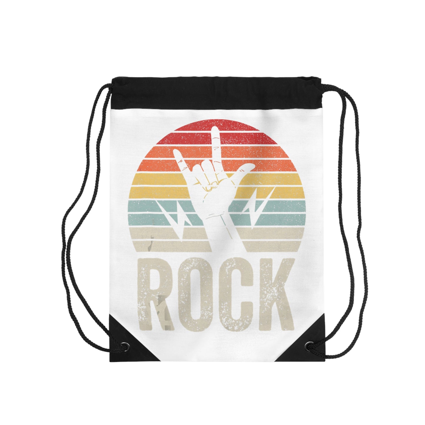 Rock On Drawstring Bag