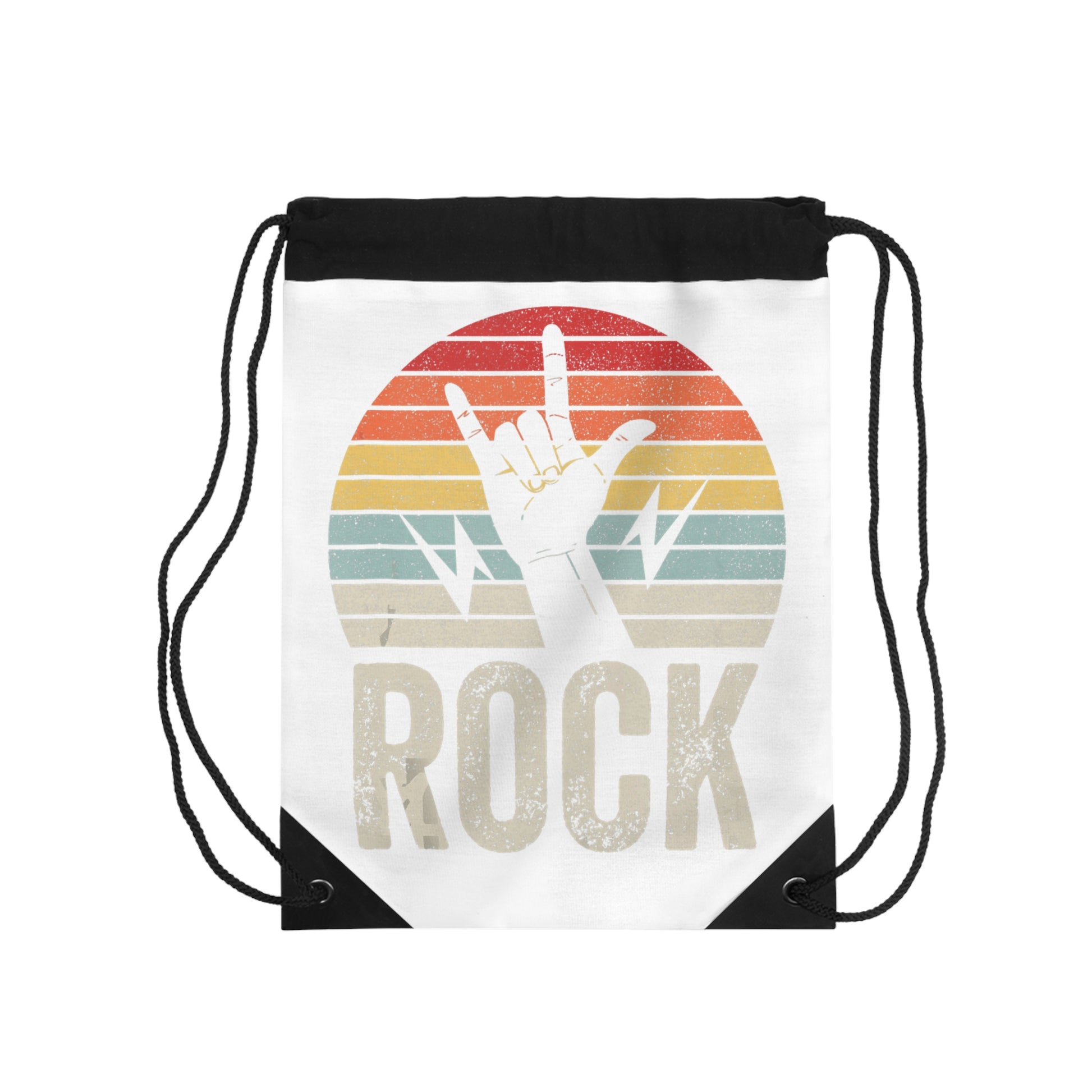 Rock On Drawstring Bag