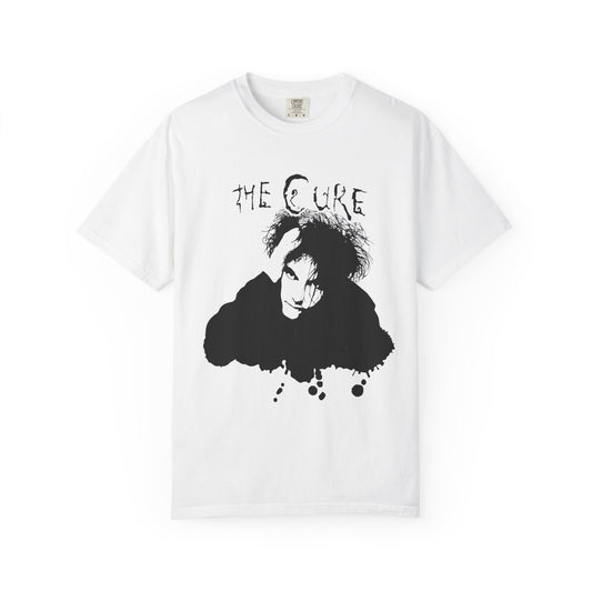 The Cure Unisex Garment-Dyed T-Shirt | Music Lovers Gift, Vintage Style Tee, Cute Concert Outfit, Edgy Fashion Statement, Unisex Apparel