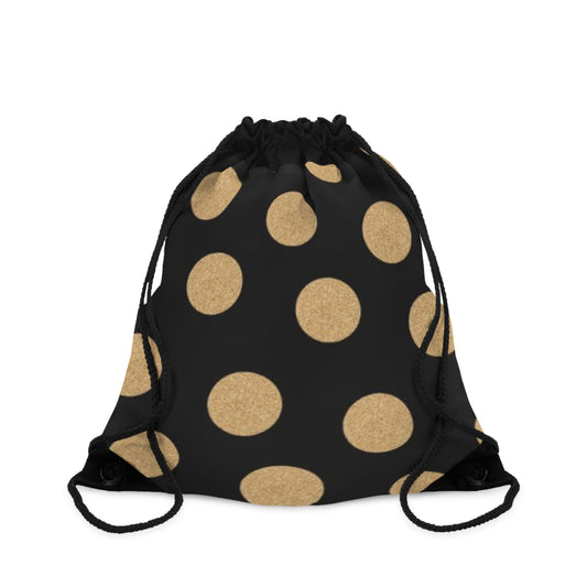 Chic Polka Dot Drawstring Bag