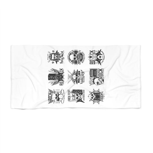 Rockin' Beach Towel - Stylish Sand and Sun Accessory, Perfect for Summer Fun, Beach Days, Pool Parties, Gift for Music Lovers, Unique [...]
