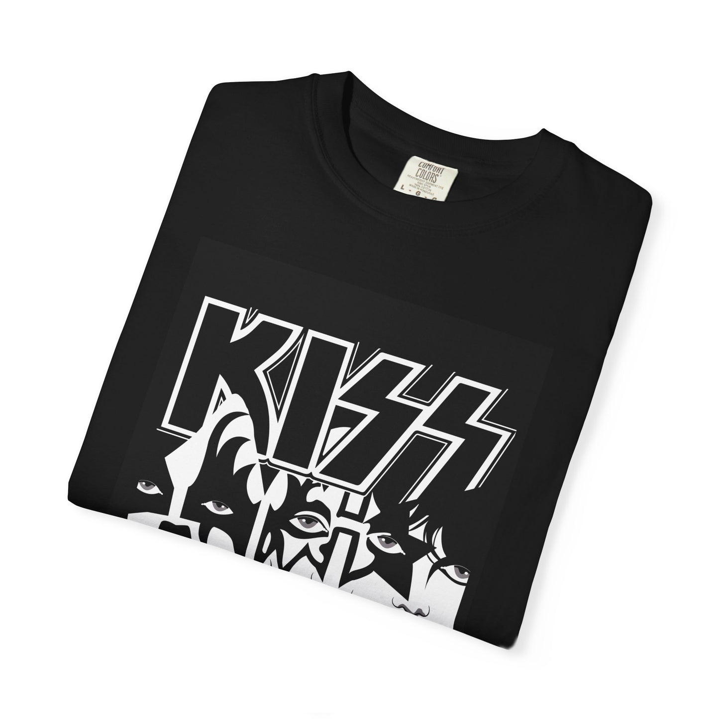 Kiss Cat Unisex Garment-Dyed T-Shirt, Music Fan Tee, Cat Lover Shirt, Pop Culture Gift, Rock Concert Apparel