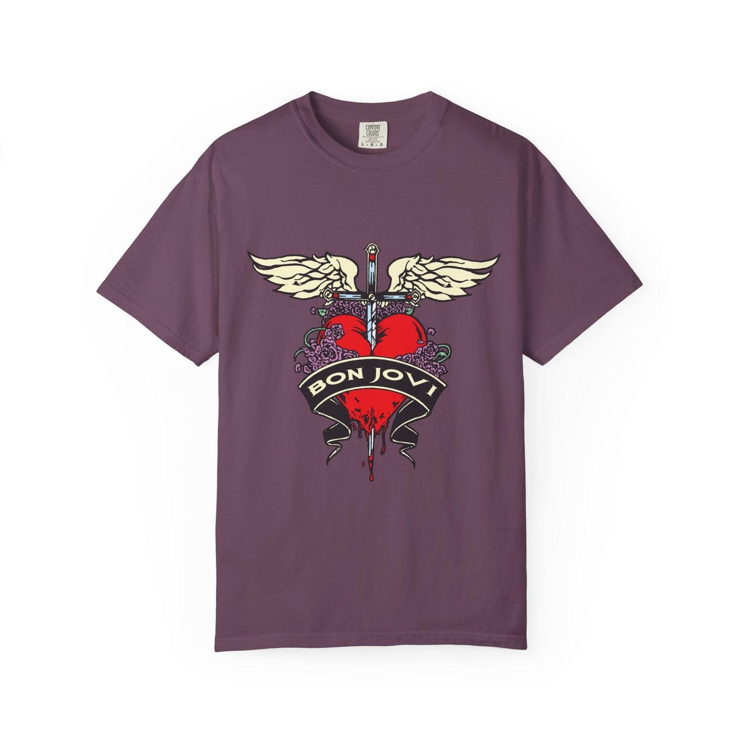 Rock-Inspired Unisex Garment-Dyed T-Shirt, Vintage Band Tee, Perfect for Concerts, Gift for Music Lovers, Casual Outing Wear