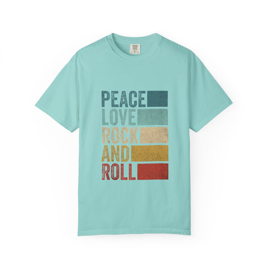 Peace Love Rock and Roll T-Shirt | Unisex Garment-Dyed Tee for Music Lovers | Casual Style | Gift for Concert Goers | Festival [...]