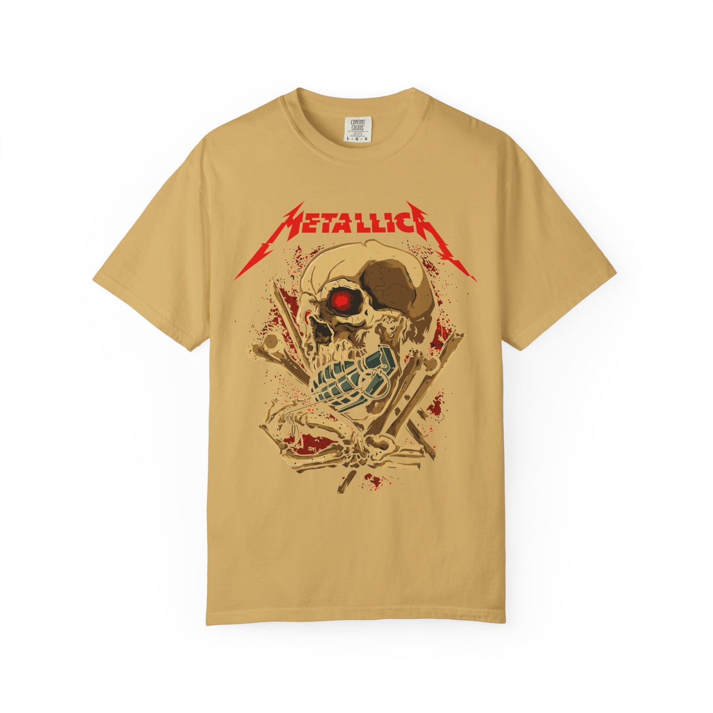 Metallica Skull Graphic T-Shirt, Vintage Rock Tee, Music Lover Gift, Unisex Shirt, Concert Apparel, Gift for Him/Her
