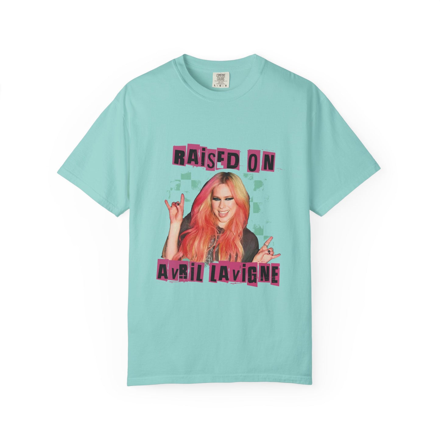 Unisex Retro Music Tee - Raised on Avril Lavigne, Vintage Band Shirt, Gift for Music Lovers, Festival Wear, Cool Graphic T-shirt