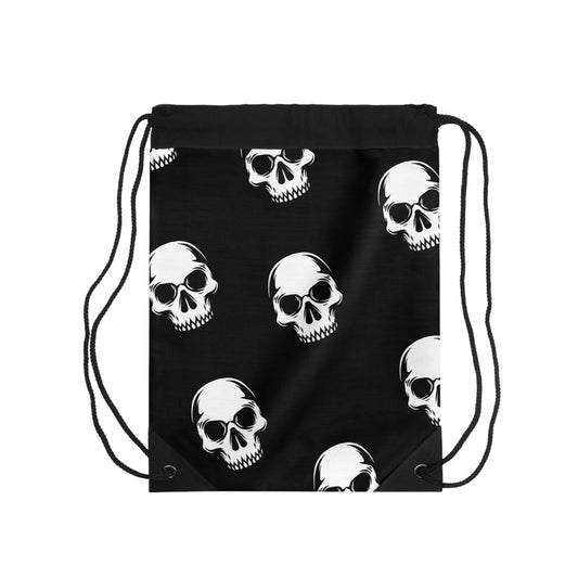 Gothic Skull Drawstring Bag